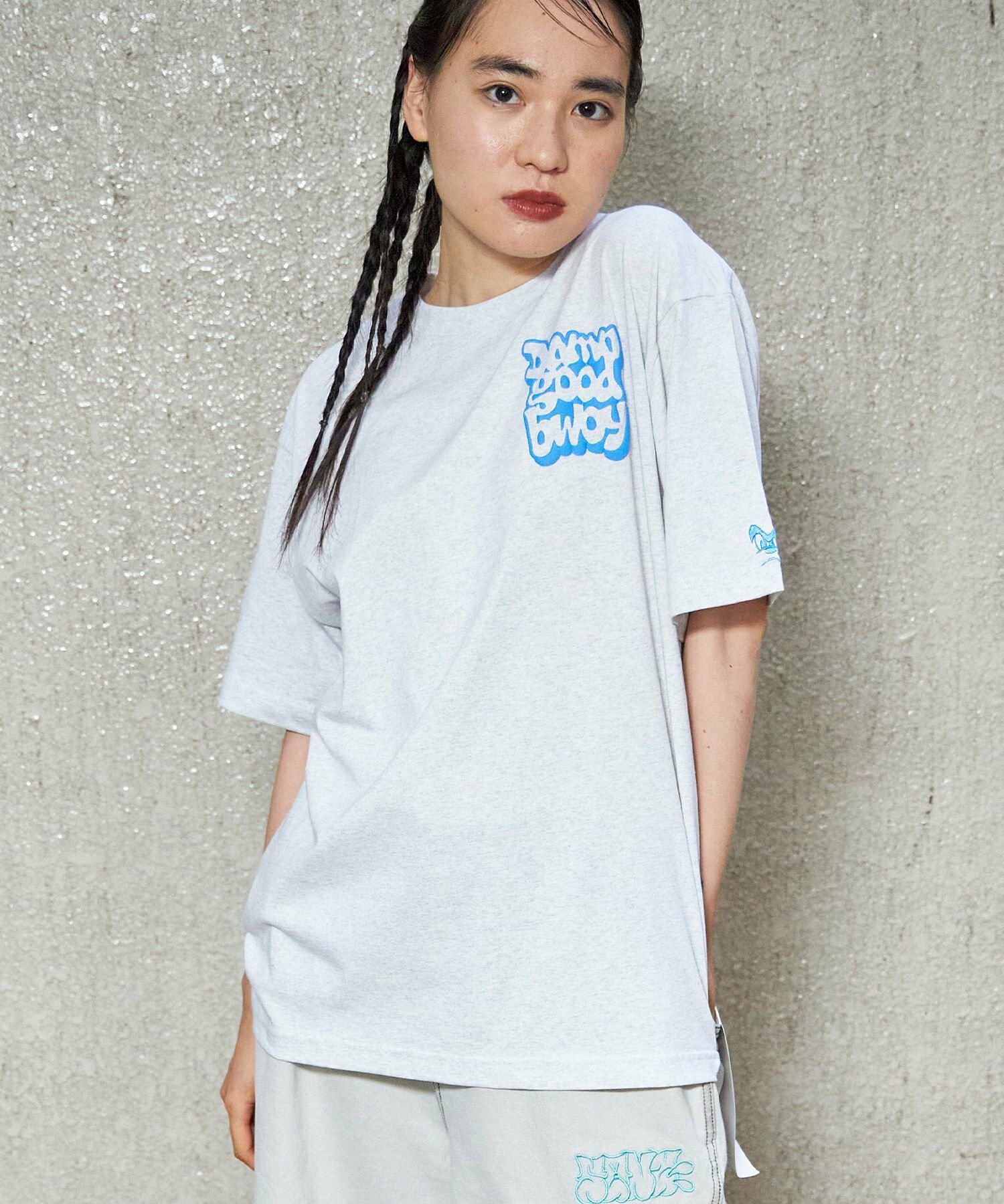 【SEQUENZ】 D.G.B PUFF S/S TEE / 半袖Tシャツ ロゴ バックプリント ワンポイント クルーネック ワイドシルエット